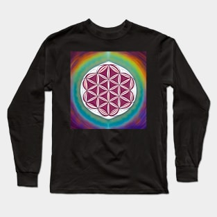 Flower Of Life - Colorfully Long Sleeve T-Shirt